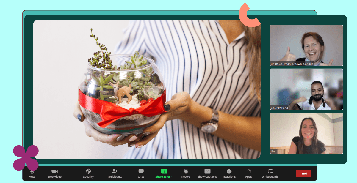 Virtual Holiday Succulent Globe