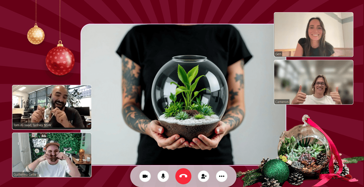 Virtual Holiday Succulent Globe