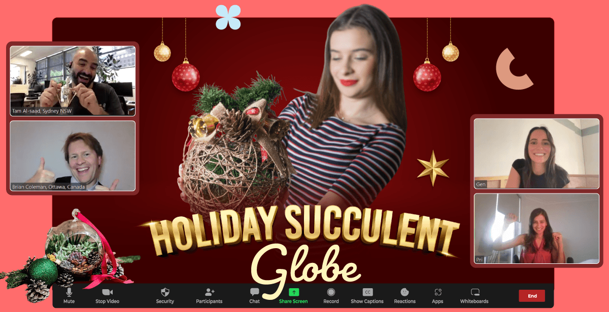 Virtual Holiday Succulent Globe