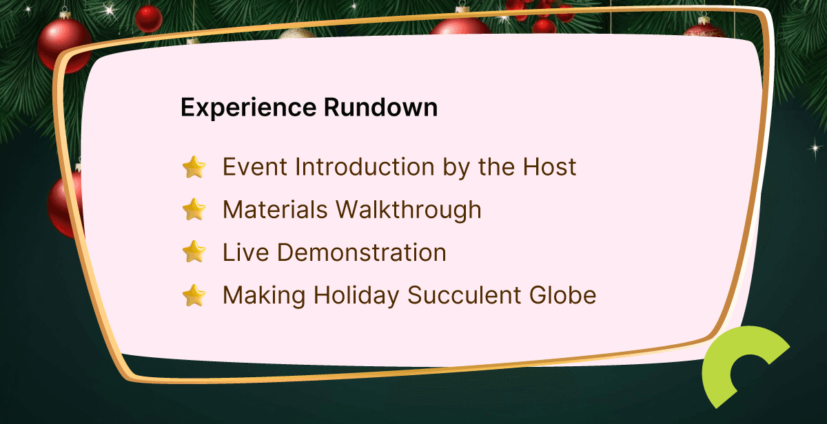 Virtual Holiday Succulent Globe