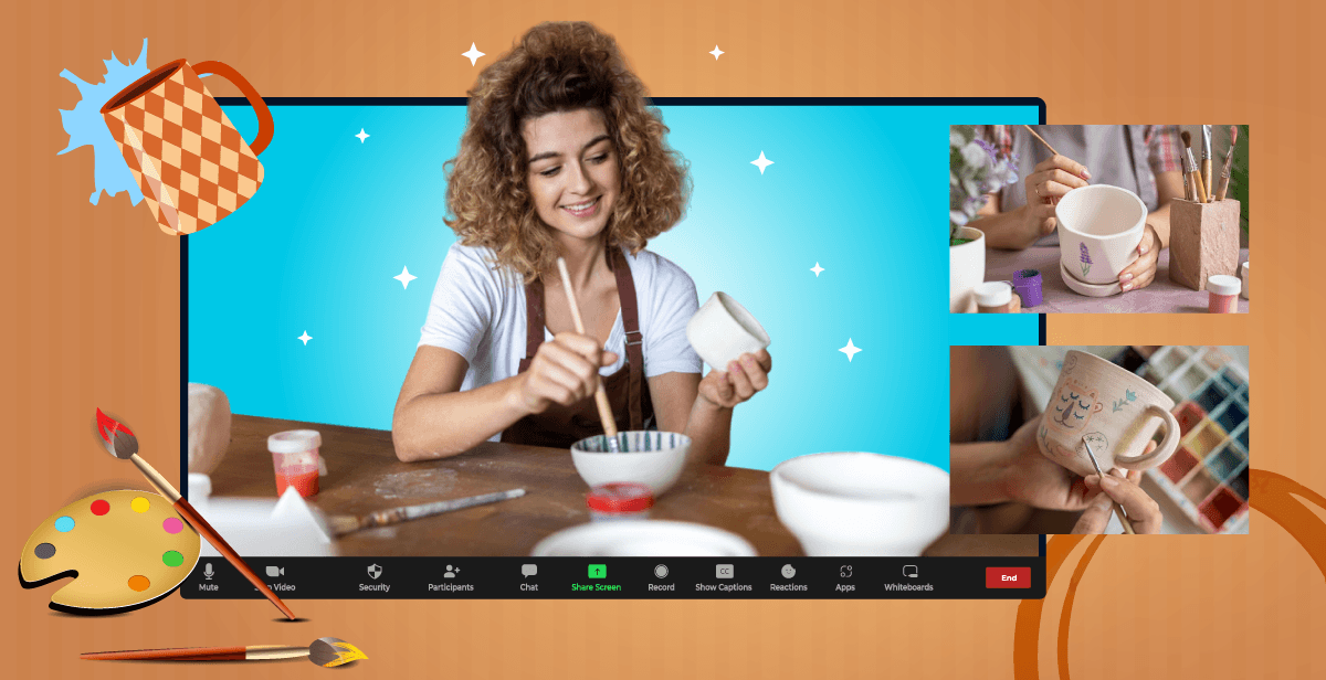 Virtual “Brew-tiful” Coffee Mug Painting