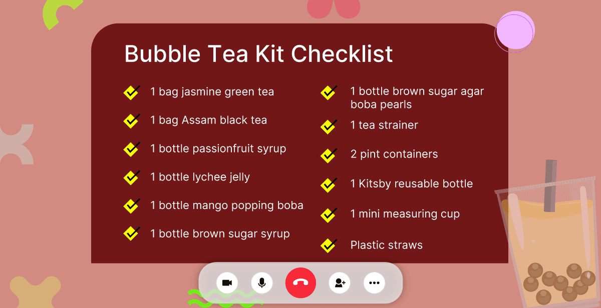 Virtual Bubble Tea Making