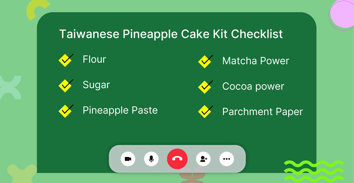 Virtual Taiwanese Pineapple Cake Making
