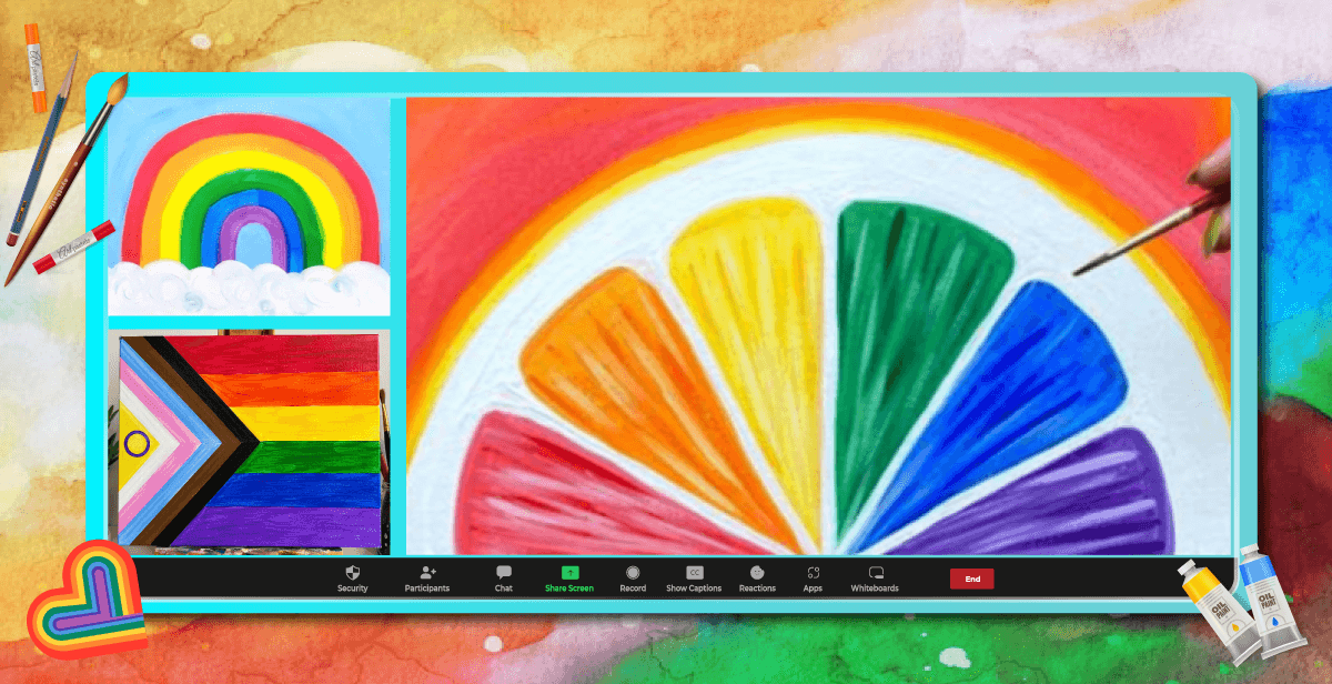 Virtual Pride Paint Party – Hue & Me!