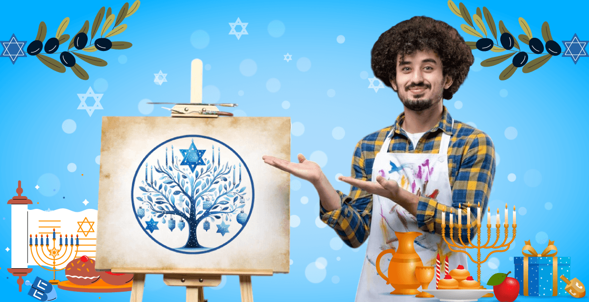 Virtual Hanukkah Paint Party