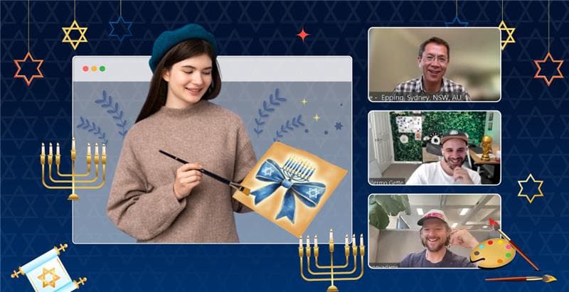 Virtual Hanukkah Paint Party