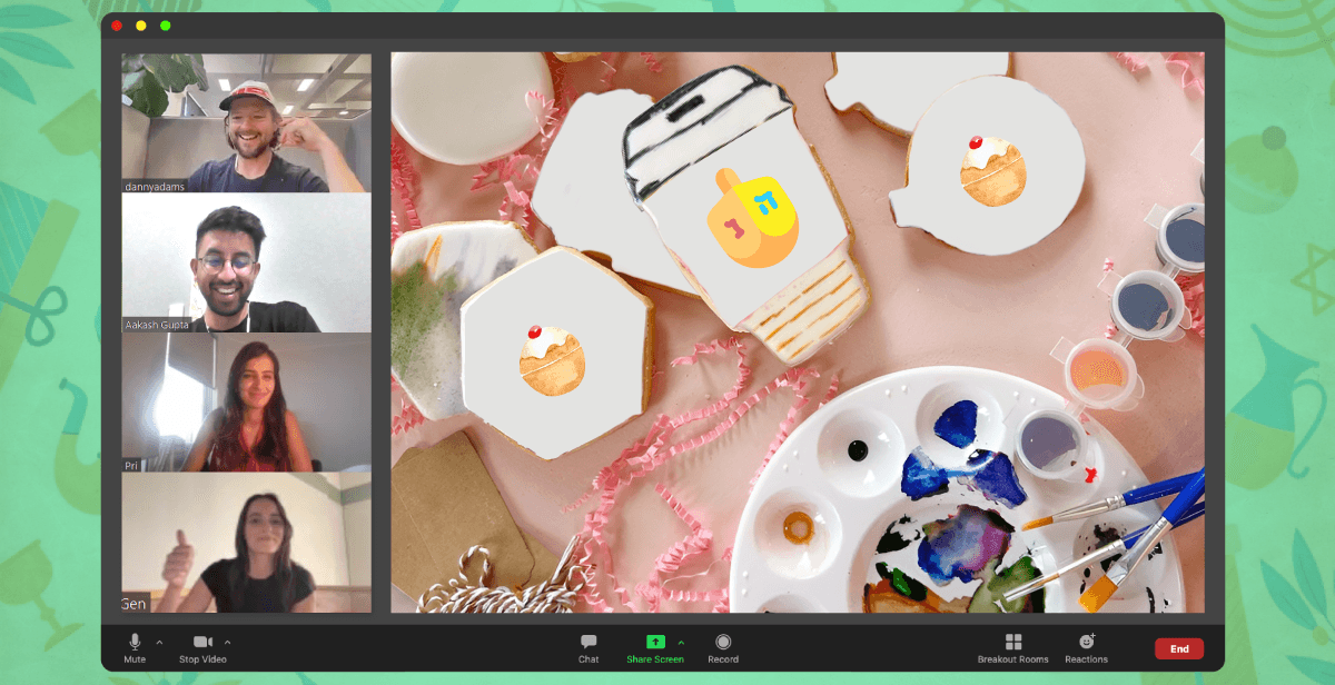 Virtual Hanukkah Cookie Decorating