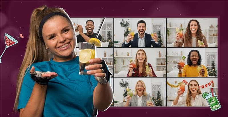 Virtual New Year Cocktail Making