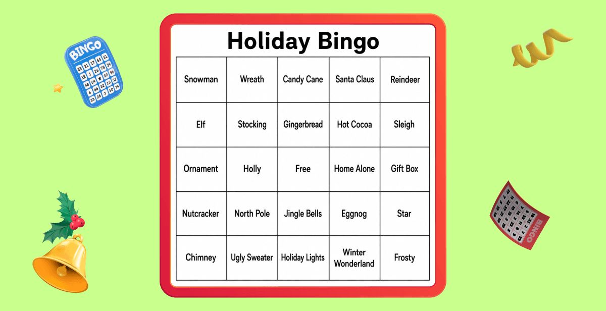 Virtual Holiday Bingo