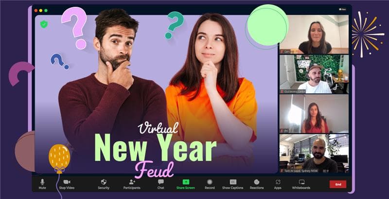 Virtual New Year Feud – Ring In the Right Answer!