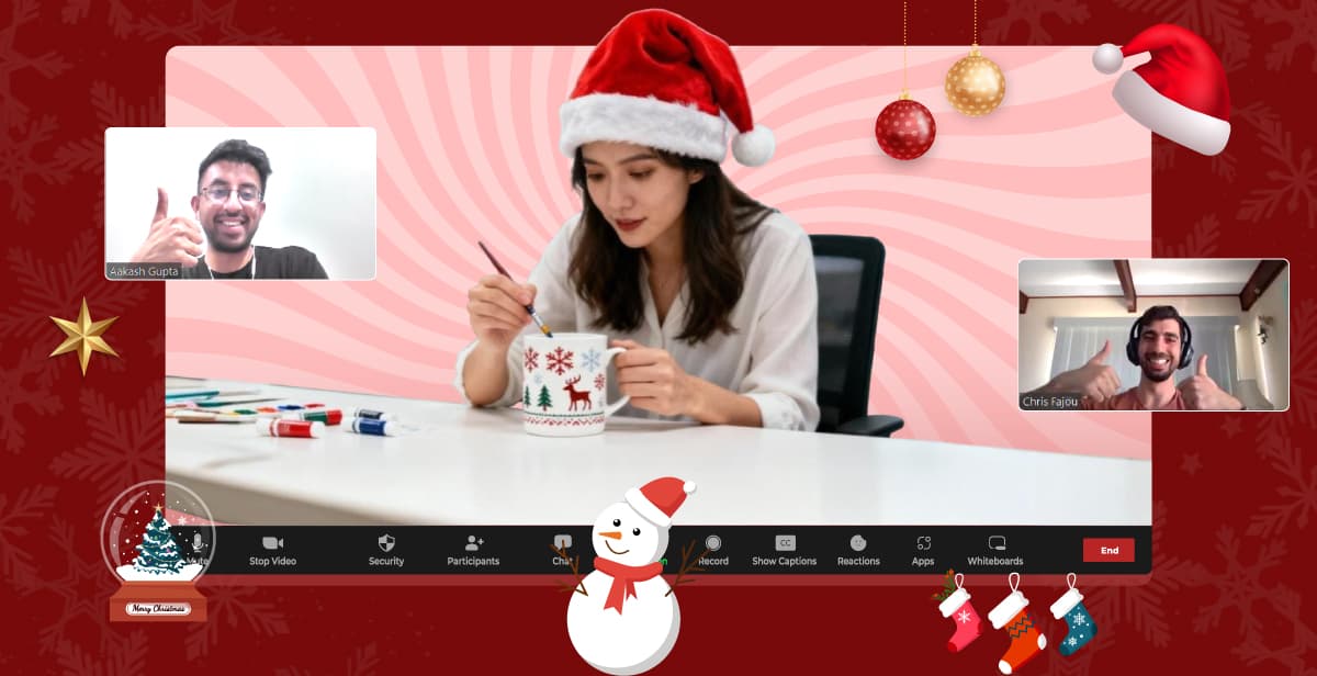 BYO Virtual Christmas Mug Painting