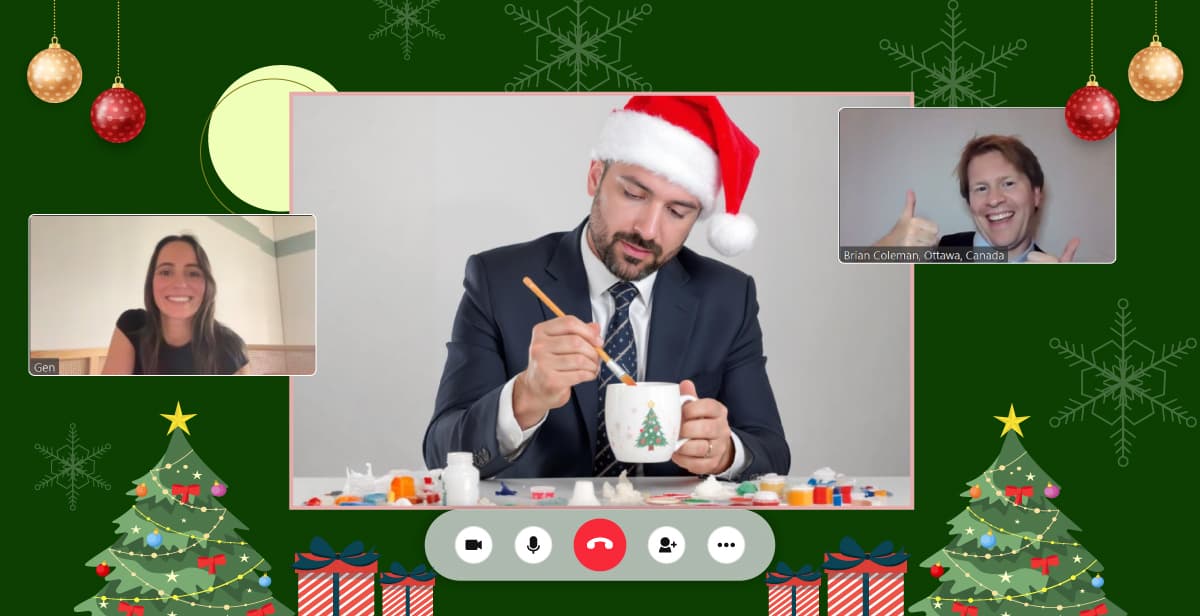 BYO Virtual Christmas Mug Painting