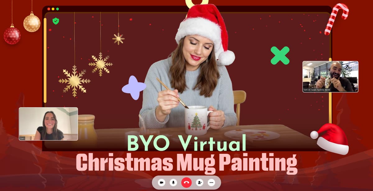 BYO Virtual Christmas Mug Painting