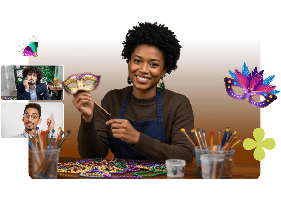 Virtual Mardi Gras TeamBuilding Activities