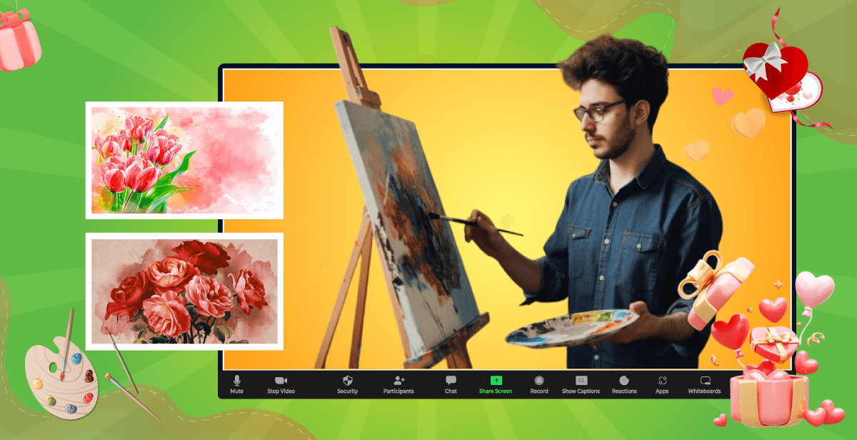 Virtual Valentine’s Day Painting