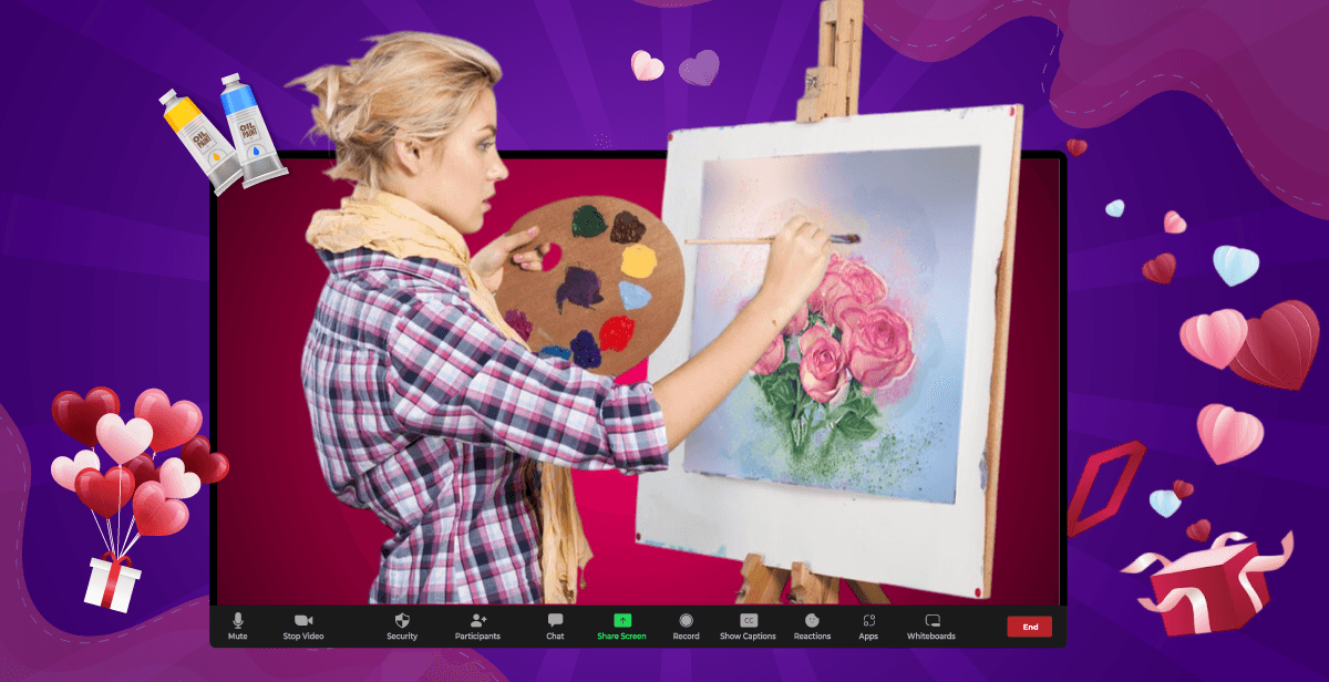 Virtual Valentine’s Day Painting
