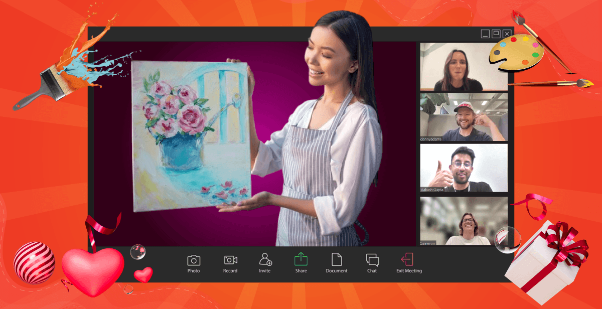 Virtual Valentine’s Day Painting