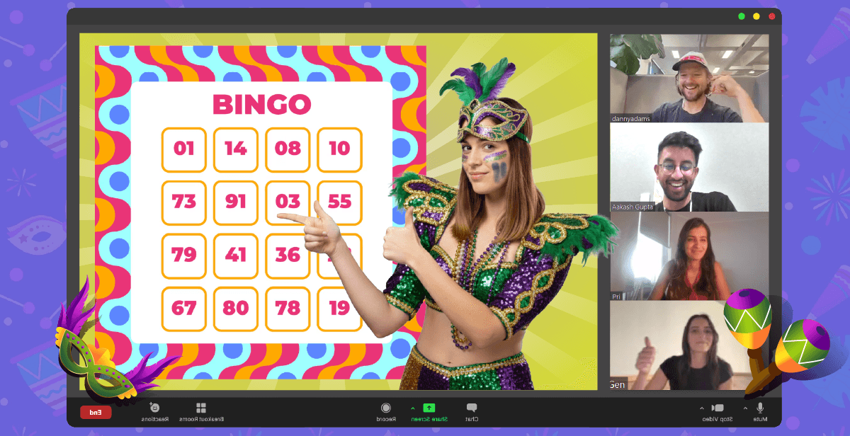 Virtual Mardi Gras Bingo