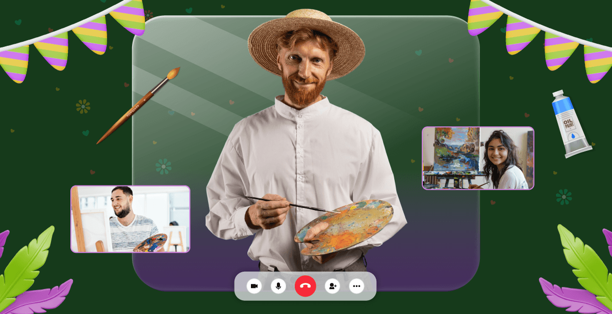 Virtual Mardi Gras Painting