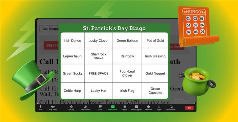 Virtual St. Patrick’s Day Bingo