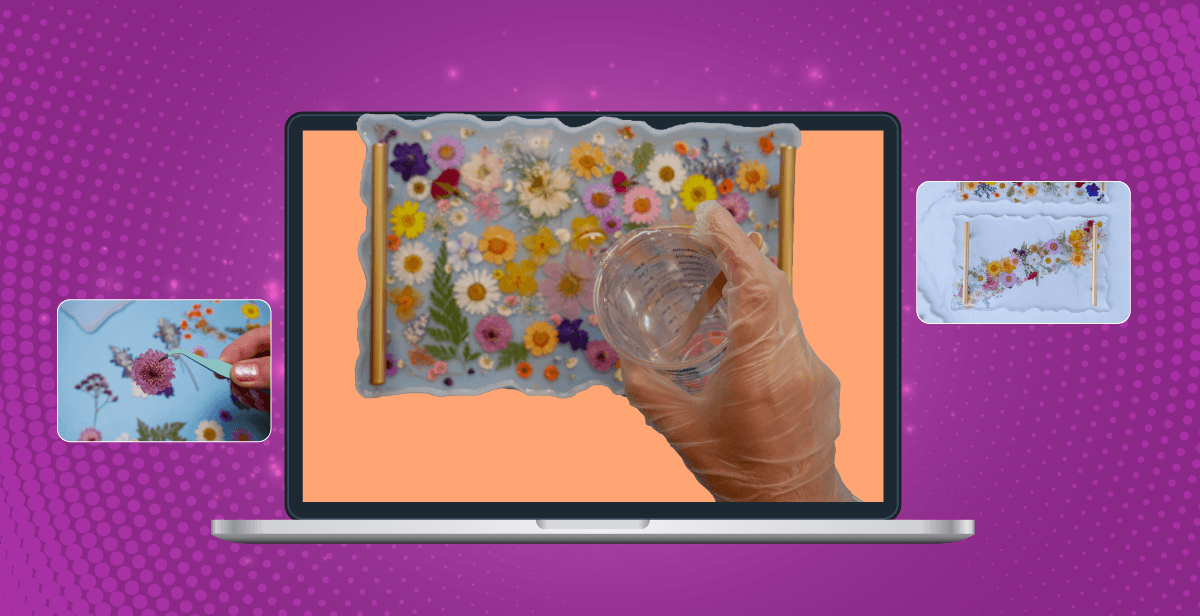 Virtual Floral Resin Serving Tray Workshop