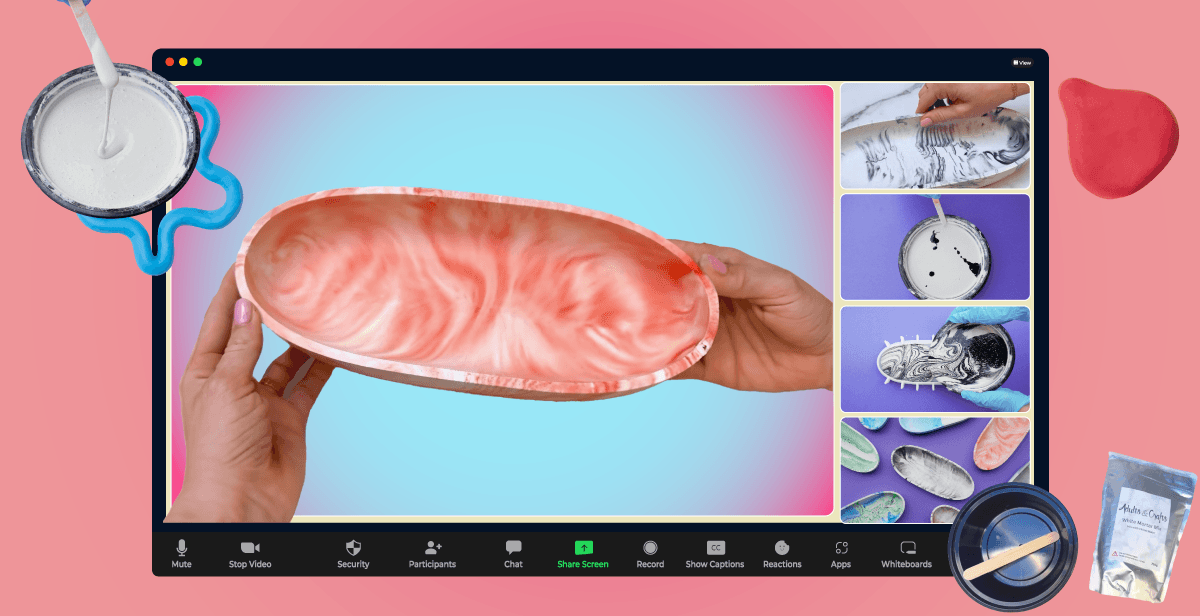 Virtual Marbled Clay Craft – Let’s Get Clay-tive