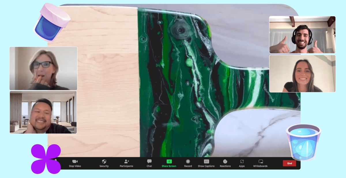 Virtual Marbled Resin Board Making