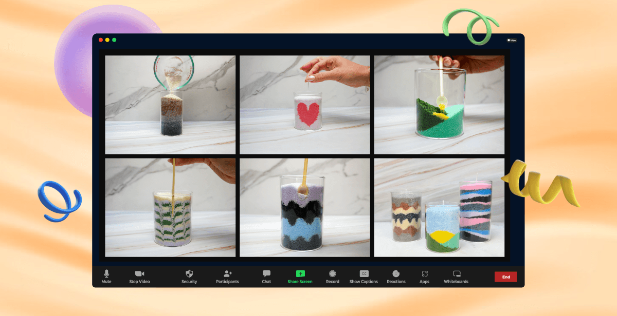 Virtual Sand Art Candle Making