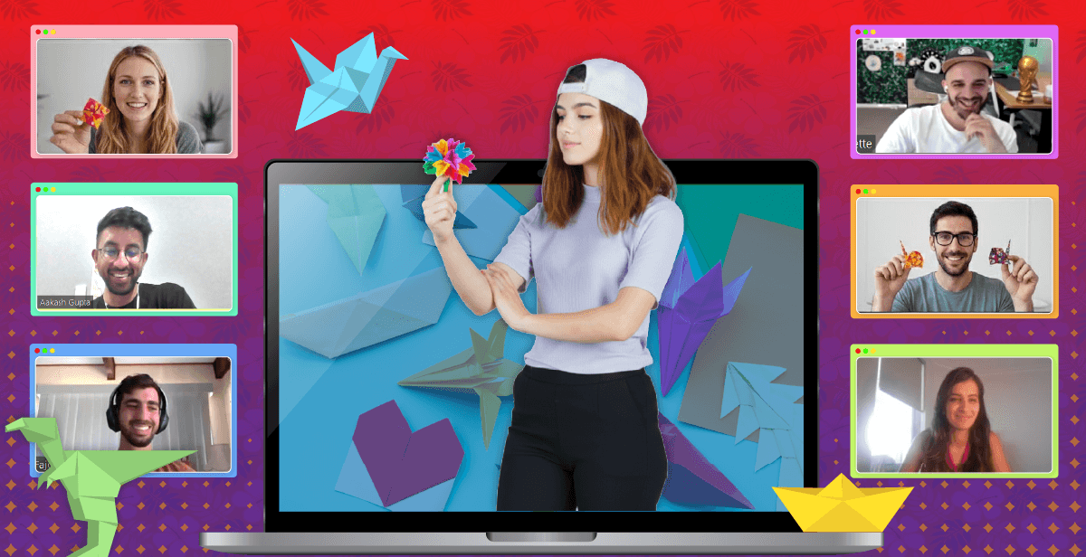 Virtual Spring Origami Making