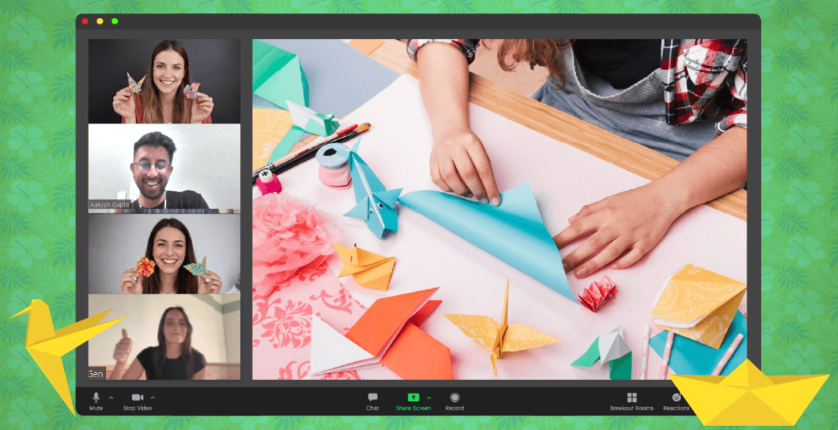 Virtual Spring Origami Making