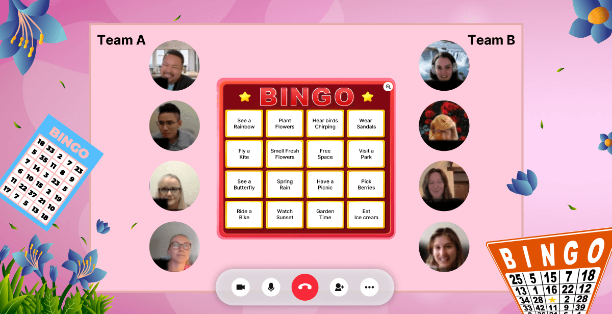 Virtual Spring Bingo