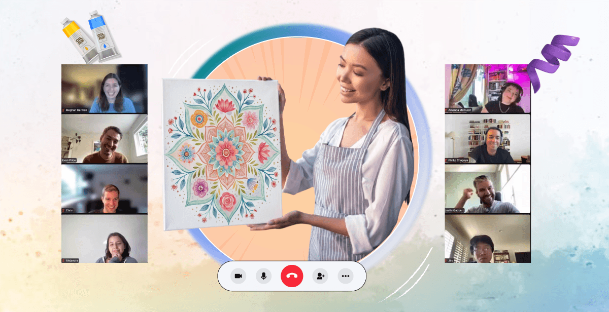 Virtual Mandala Painting Class