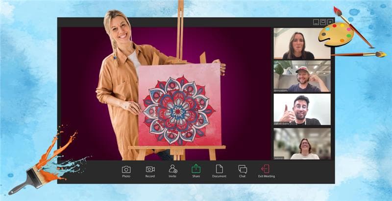 Virtual Mandala Painting Class