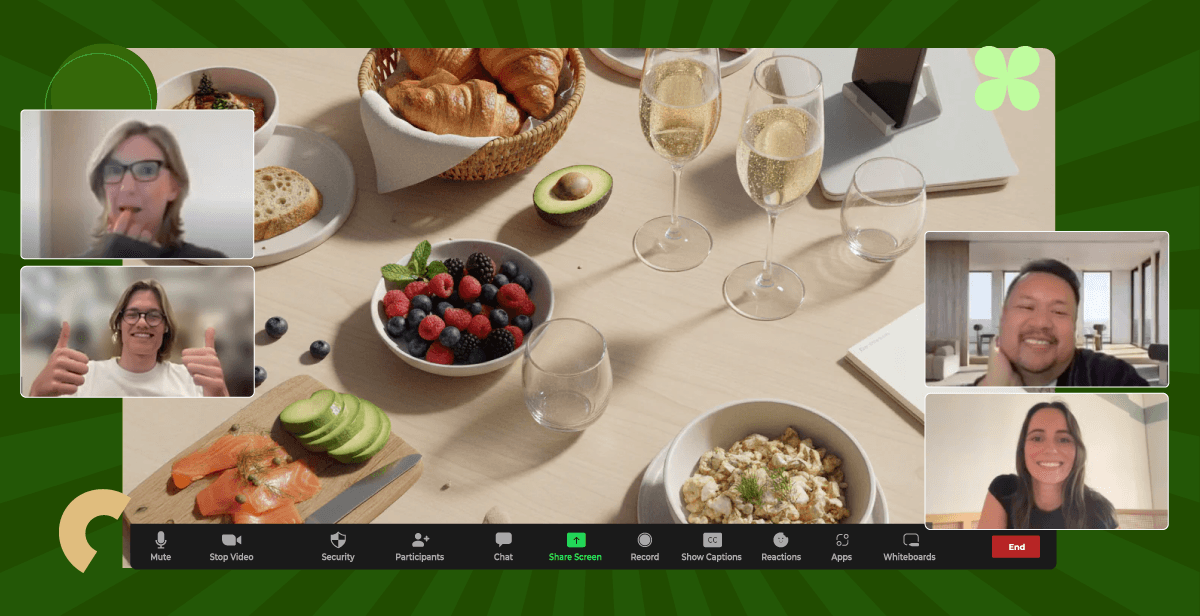 Virtual Bubbles and Brunch Experience