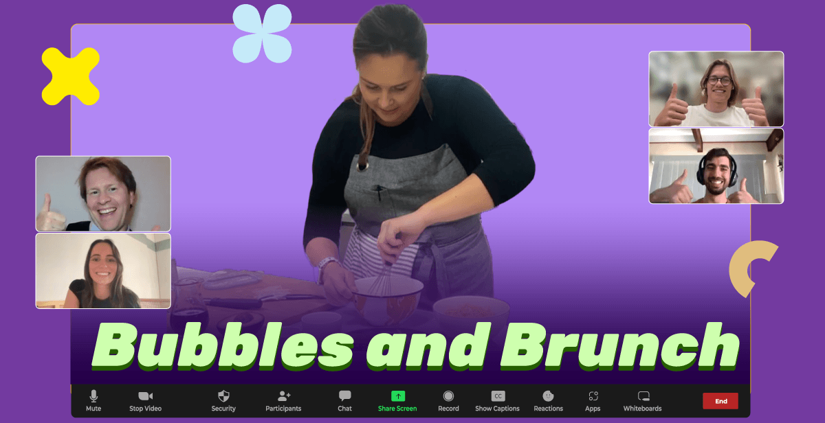 Virtual Bubbles and Brunch Experience