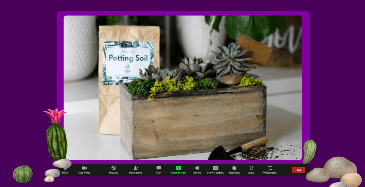 Virtual Succulent Urban Mini Garden Workshop
