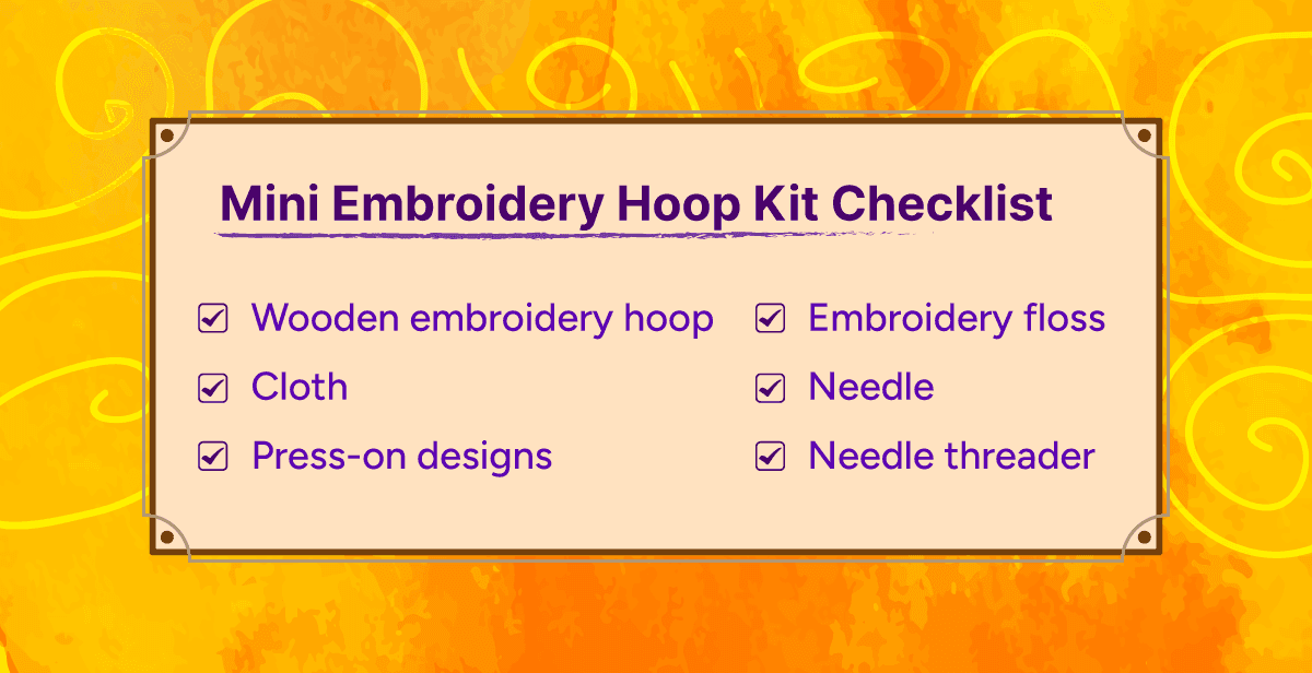 Virtual Mini Embroidery Hoop Art Workshop