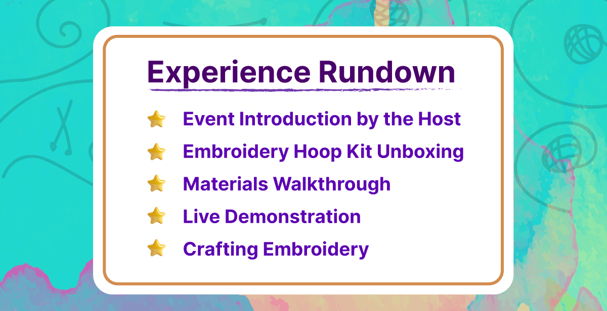 Virtual Mini Embroidery Hoop Art Workshop