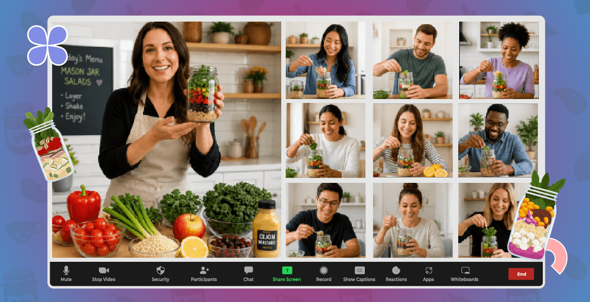 Virtual Make-Ahead Mason Jar Salads Class