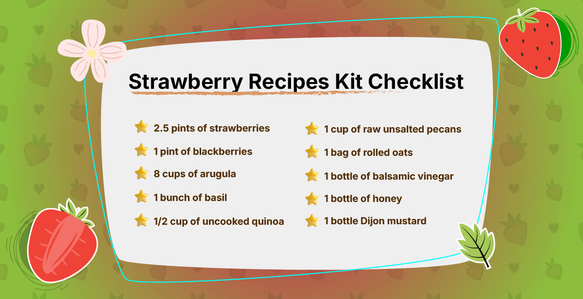 Virtual Strawberry Recipes Cooking Class (Savory & Sweet)