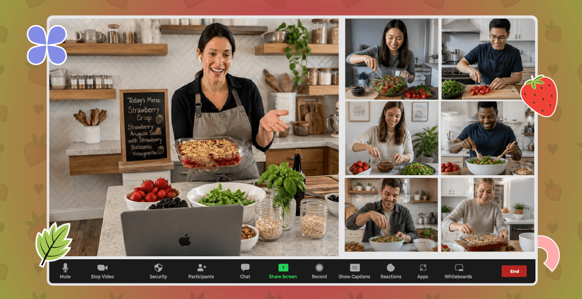 Virtual Strawberry Recipes Cooking Class (Savory & Sweet)