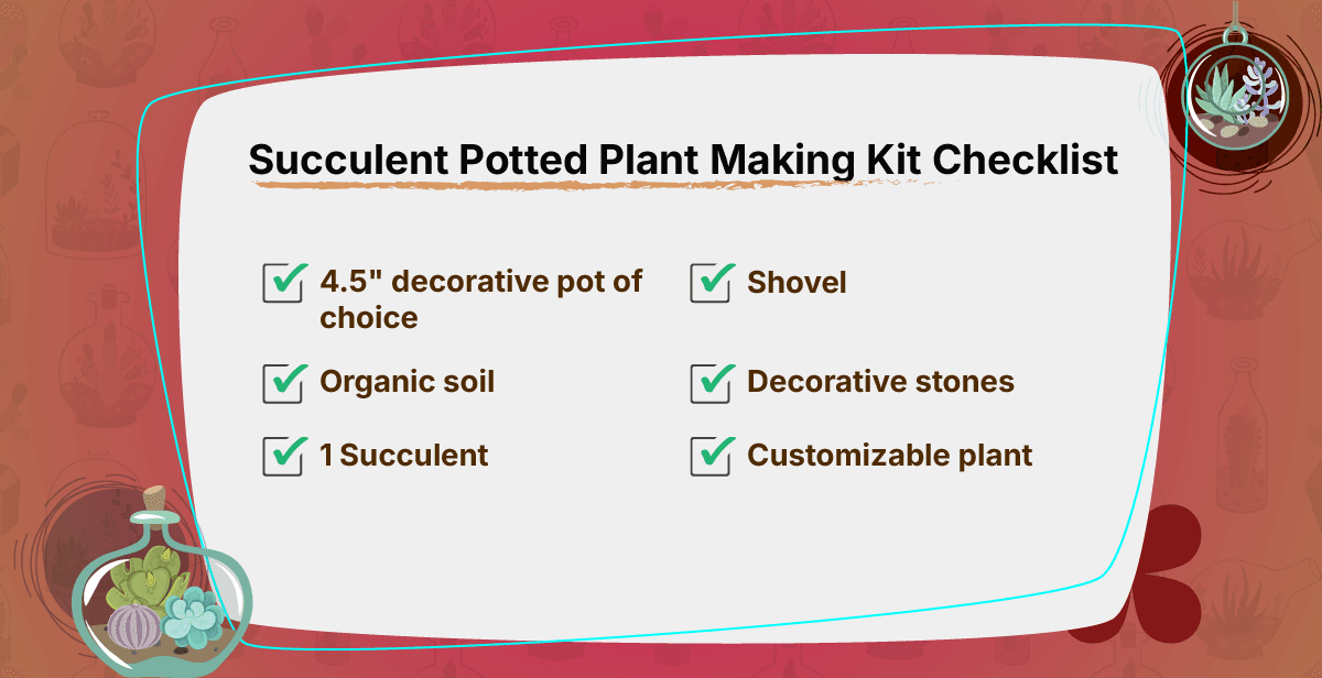 Virtual Succulent Potted Plant Workshop