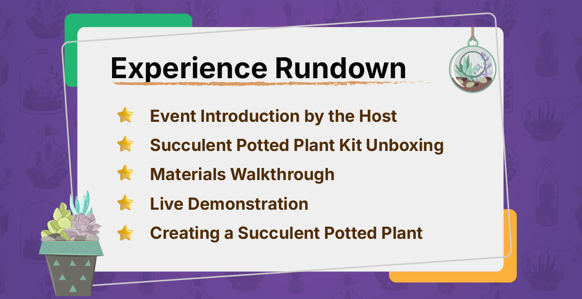 Virtual Succulent Potted Plant Workshop