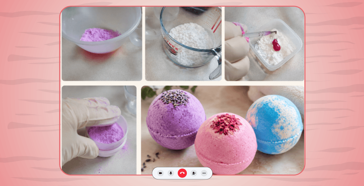 Virtual Wellness Bath Bomb Making