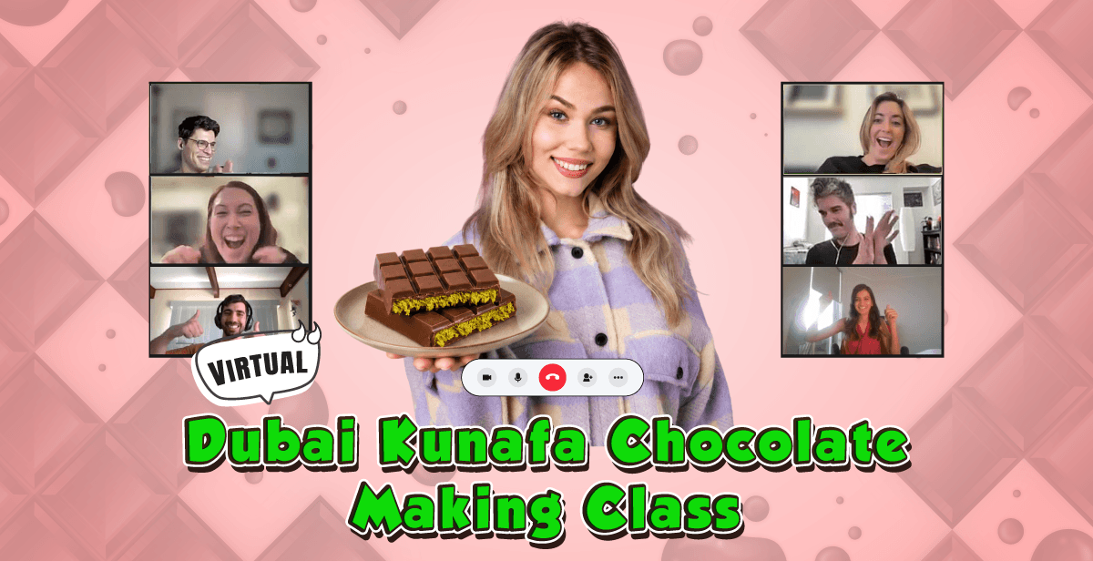 Virtual Dubai Kunafa Chocolate Making Class